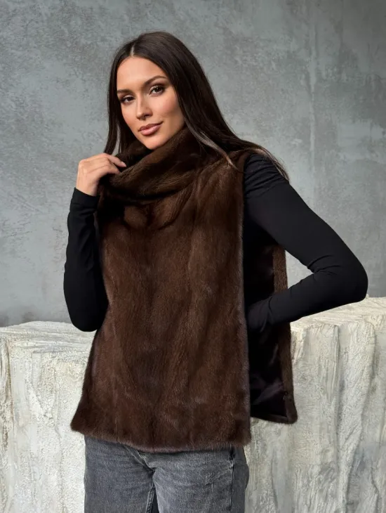 Манишка для женщин - норковая - фото 3